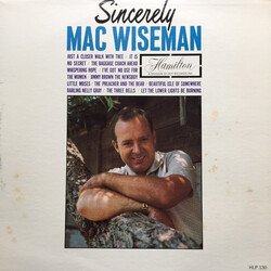Mac Wiseman Sincerely Vinyl LP USED
