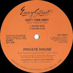 Private House Don't Turn Away VINYL 12" USED