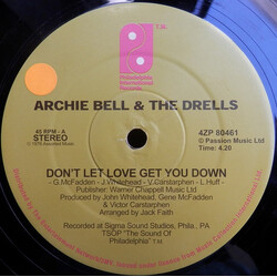 Archie Bell & The Drells / Billy Paul Don't Let Love Get You Down / Bring The Family Back USED VINYL 12INCH 45 RPM REISSUE