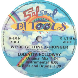 Loleatta Holloway We're Getting Stronger (DJ Tools) USED VINYL 12INCH 33 S RPM