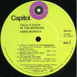 Anne Murray Talk It Over In The Morning Vinyl LP USED