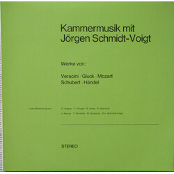 Jörgen Schmidt-Voigt / Jean Antonietti Kammermusik Mit Dr. Jörgen Schmidt-Voigt Vinyl LP USED