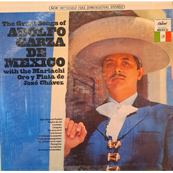 Adolfo Garza / Mariachi Oro Y Plata The Great Songs Of Adolfo Garza De Mexico With The Mariachi Oro Y Plata De José Chávez Vinyl LP USED