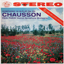 Ernest Chausson / Paul Paray / Detroit Symphony Orchestra Symphony In B-Flat, Op. 20 Vinyl LP USED