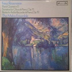 Franz Reizenstein / Melos Ensemble Of London Piano Quintet In D / Sonatina For Oboe & Piano, Op.11 / Partita For Treble Recorder & Piano, Op.13 Vinyl 