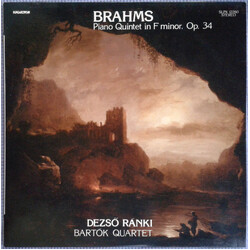 Johannes Brahms / Dezső Ránki / Bartók Quartet Piano Quintet In F Minor. Op. 34 Vinyl LP USED