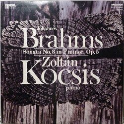 Johannes Brahms / Zoltán Kocsis Sonata No. 3 In F Minor, Op. 5 Vinyl LP USED