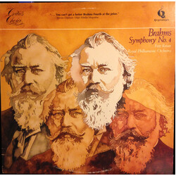 Johannes Brahms / Fritz Reiner / The Royal Philharmonic Orchestra Symphony No. 4 Vinyl LP USED