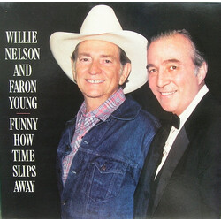 Willie Nelson / Faron Young Funny How Time Slips Away Vinyl LP USED