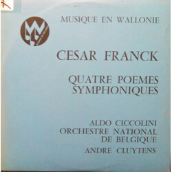 César Franck / Aldo Ciccolini / Belgian National Orchestra / André Cluytens Four Symphonic Poems Vinyl LP USED
