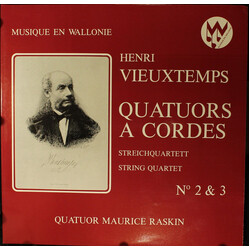 Henri Vieuxtemps / Quator À Cordes Maurice Raskin Streichquartett N°2&3 Vinyl LP USED
