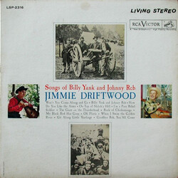 Jimmy Driftwood Songs Of Billy Yank And Johnny Reb Vinyl LP USED