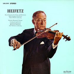 Jascha Heifetz / Miklós Rózsa / Arthur Benjamin Concerto For Violin And Orchestra / Romantic Fantasy Vinyl LP USED