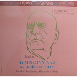 Jean Sibelius / The London Symphony Orchestra / Alexander Gibson Symphony No.5 And Karelia Suite Vinyl LP USED