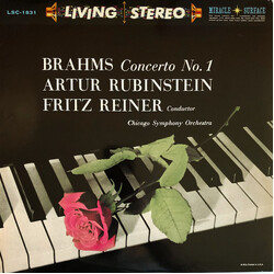 Johannes Brahms / Arthur Rubinstein / Fritz Reiner / The Chicago Symphony Orchestra Concerto No. 1 In D Minor, Op. 15 Vinyl LP USED