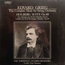 Edvard Grieg / Det Norske Kammerorkester / Terje Tønnesen The Complete Music For String Orchestra Vinyl LP USED
