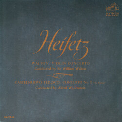 Jascha Heifetz / Sir William Walton / Mario Castelnuovo Tedesco Violin Concertos Vinyl LP USED