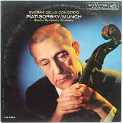 Antonín Dvořák / Gregor Piatigorsky / Charles Munch / Boston Symphony Orchestra Dvořák Cello Concerto Vinyl LP USED