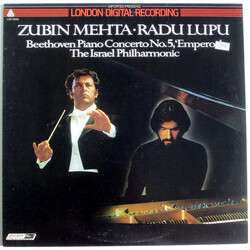 Zubin Mehta / Radu Lupu / Ludwig Van Beethoven / Israel Philharmonic Orchestra Piano Concerto No. 5 Emperor Vinyl LP USED