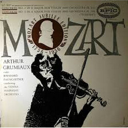 Arthur Grumiaux Mozart (Mozart Jubilee Edition 1756-1956) Vinyl LP USED
