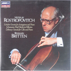 Mstislav Rostropovich / Benjamin Britten Sonata For Arpeggione And Piano / Fünf Stücke Im Volkston / Sonata For Cello And Piano Vinyl LP USED