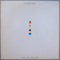 Elton John Too Low For Zero Vinyl LP USED