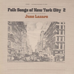 June Lazare Folk Songs Of New York City 2 Vinyl LP USED