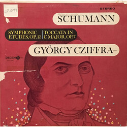 Robert Schumann / Gyorgy Cziffra Symphonic Etudes, Op. 13, Toccata In C Major, Op. 7 Vinyl LP USED