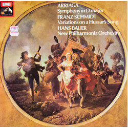 Juan Crisóstomo de Arriaga / Franz Schmidt / Hans Bauer / New Philharmonia Orchestra Symphony In D Major / Variations On A Hussar's Song Vinyl LP USED