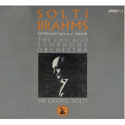 Johannes Brahms / Georg Solti / The Chicago Symphony Orchestra Symphony No. 1 In C Minor Vinyl LP USED