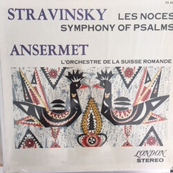 Igor Stravinsky / Ernest Ansermet / L'Orchestre De La Suisse Romande Les Noces / Symphony Of Psalms Vinyl LP USED