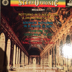 Wolfgang Amadeus Mozart / The London Symphony Orchestra / Peter Maag Notturno For 4 Orchestras, Serenata Notturna, Etc. Vinyl LP USED