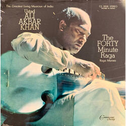 Ali Akbar Khan The Forty Minute Raga (Raga Marwa) Vinyl LP USED