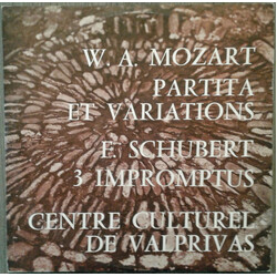 Wolfgang Amadeus Mozart / Franz Schubert / Hélène Salomé Partita Et Variations / 3 Impromptus Vinyl LP USED