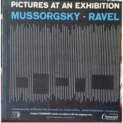 Modest Mussorgsky / Maurice Ravel / Orchestre De La Société Des Concerts Du Conservatoire / André Vandernoot Pictures At An Exhibition Vinyl LP USED