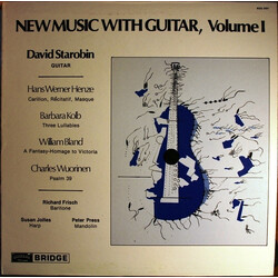 David Starobin / Hans Werner Henze / Barbara Kolb / William Bland / Charles Wuorinen New Music With Guitar, Volume I Vinyl LP USED
