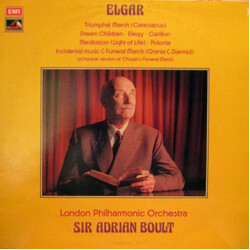 Sir Edward Elgar / The London Philharmonic Orchestra / Sir Adrian Boult Elgar Orchestral Music Vinyl LP USED