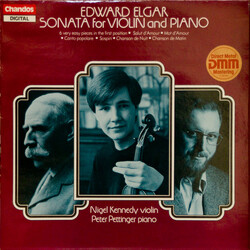 Sir Edward Elgar / Nigel Kennedy / Peter Pettinger Sonata For Violin And Piano Vinyl LP USED