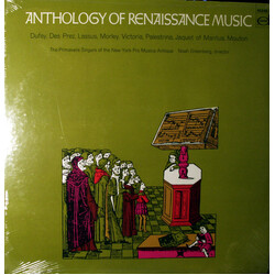 The Primavera Singers / New York Pro Musica / Noah Greenberg Anthology Of Renaissance Music Vinyl LP USED