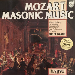 Wolfgang Amadeus Mozart / Werner Hollweg / New Philharmonia Orchestra / The Ambrosian Singers / Edo de Waart Masonic Music Vinyl LP USED