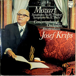 Wolfgang Amadeus Mozart / Concertgebouworkest / Josef Krips Symphonie No.38 "Prague" & Symphonie No.31 "Parisienne" Vinyl LP USED