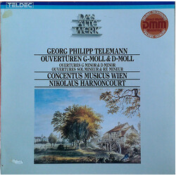 Georg Philipp Telemann / Concentus Musicus Wien / Nikolaus Harnoncourt Ouvertüren G-Moll & D-Moll Vinyl LP USED