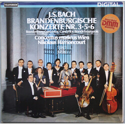 Johann Sebastian Bach / Concentus Musicus Wien / Nikolaus Harnoncourt J.S. Bach Brandenburgische Konzerte Nr. 3•5•6 Vinyl LP USED