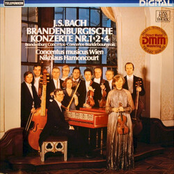 Johann Sebastian Bach / Concentus Musicus Wien / Nikolaus Harnoncourt Brandenburgische Konzerte Nr.1∙2∙4 Vinyl LP USED