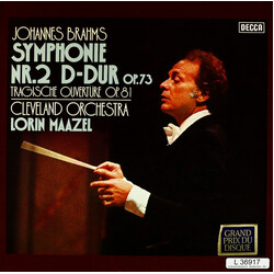 Johannes Brahms / The Cleveland Orchestra / Lorin Maazel Symphonie Nr. 2 D-Dur Op. 73 / Tragische Overtüre Op. 81 Vinyl LP USED