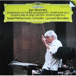 Igor Stravinsky / Israel Philharmonic Orchestra / Leonard Bernstein Symphony In Three Movements • Symphony In C Vinyl LP USED
