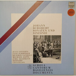 Johann Schobert / Jaap Schröder / Michael Jappe / Jürg Allemann / Bernard Leguillon Sonaten Und Sinfonie Vinyl LP USED