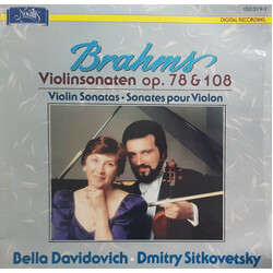 Johannes Brahms / Bella Davidovich / Dmitry Sitkovetsky The Violin Sonatas Op. 78 & 108 Vinyl LP USED