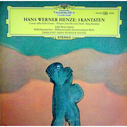 Hans Werner Henze / Edda Moser / RIAS-Kammerchor / Kammerorchester Berlin 3 Kantaten Vinyl LP USED