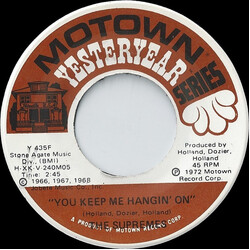 The Supremes You Keep Me Hangin' On / Love Is Here And Now You're Gone USED VINYL 7INCH 45 RPM